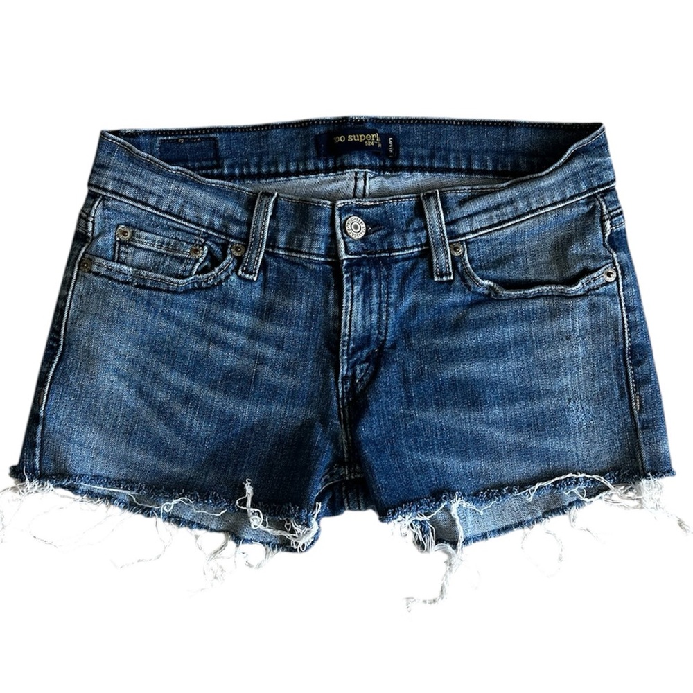 Levi’s 524 Women’s Super Low Rise Denim Shorts 98% Cotton